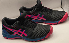 ASICS Field Ultimate Women’s Black/Pink Hockey Shoes - Size 5UK ,EU38,US 7