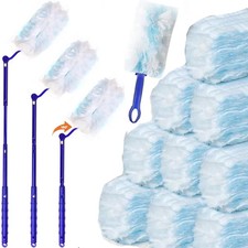 Flash Dust Magnet Fluffy Duster KIT with Extendable Long HANDLE & 20 Refills