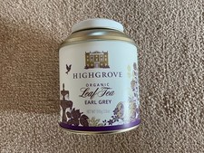 HIGHGROVE Tea Caddy Tin (Empty) in Immaculate Condition