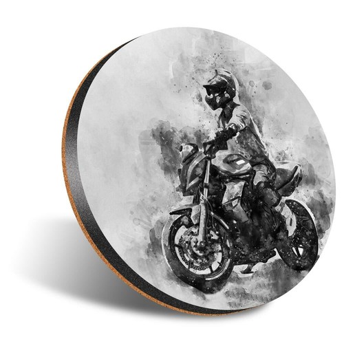 Round 12cm coaster bw - x,