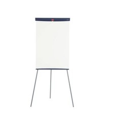 Nobo Flipchart Basic Easel Adjustable Tripod Base Magnetic Melamine Whiteboard