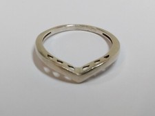 Size P & 1/2 Sterling Silver 925 ring ladies wishbone design vintage simple