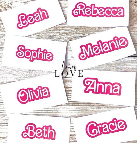 Personalised barbie style name - personalised,