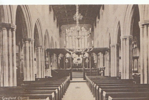 Wales postcard gresford - postcard,