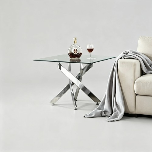 Clear glass lamp bed - clear, end
