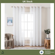 Elegant Linen Texture Sheer