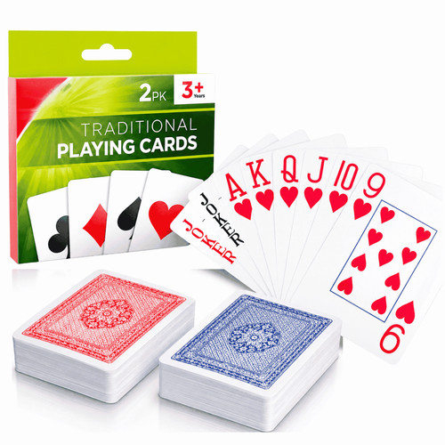 Pack plastic playing cards - 2,