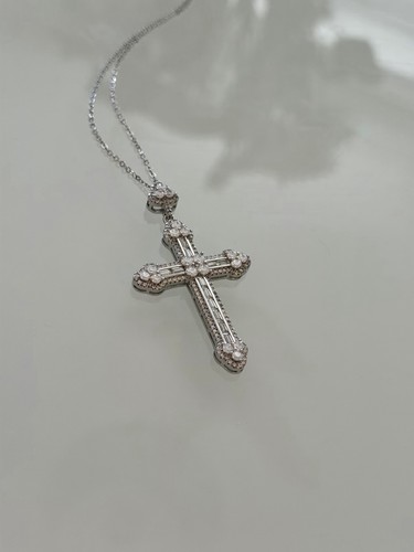 Diamond cross necklace for - diamond,