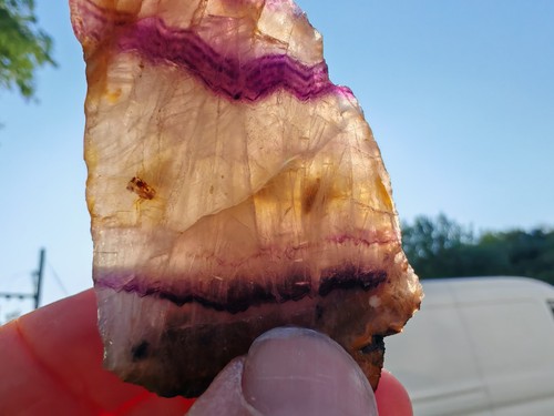 Blue john fluorite raw - blue,