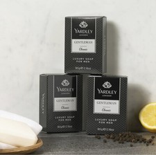3x Yardley Gentleman Classic Luxury Soap 90g For Men