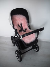 Universal Sheepskin Pram Seat / Carrycot Liner Long Pink