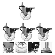  4 Pcs Small Caster Wheels Furniture Universal Casters Carts Crib