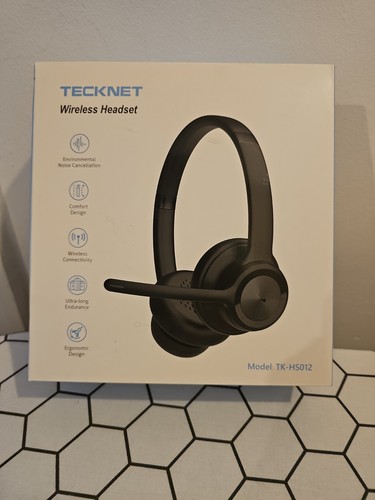 Tecknet wireless headset with - headset,