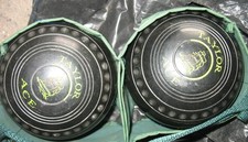 *** AN EXCELLENT PAIR  TAYLOR ACE BOWLS  BLACK Size 3 Medium  YEAR 2015 **