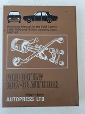 Ford Cortina Mk2 1300 1600 E GT Lotus Autobook Manual 1967 to 1968