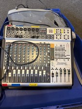 Bose 802 Series ii speakers with Phonic Powerpod 1860 mixer desk