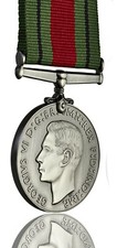 THE DEFENCE MEDAL Replica with Ribbon. World War 2 Campaign/Military WW2 1945