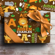 Jungle Animals Name Wrapping