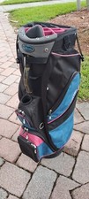 Golf woman ladies cart bag WILSON PROSTAFF 14 div pink black blue shoulder strap