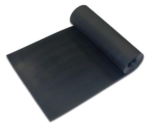 Ribbed rubber flooring matting - ribbed,