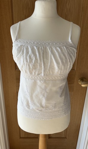 Beautiful white eyelet lace - white,