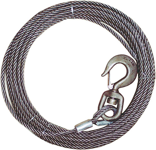 Winch cable swivel hook fiber - cable,