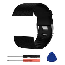 Silicone Watch Band Strap bracelet Wristband Tool Kit For Fitbit Surge Watch