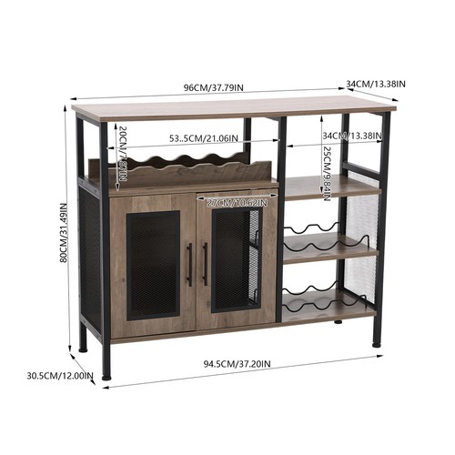 Vintage wine rack bar cabinet - vintage,
