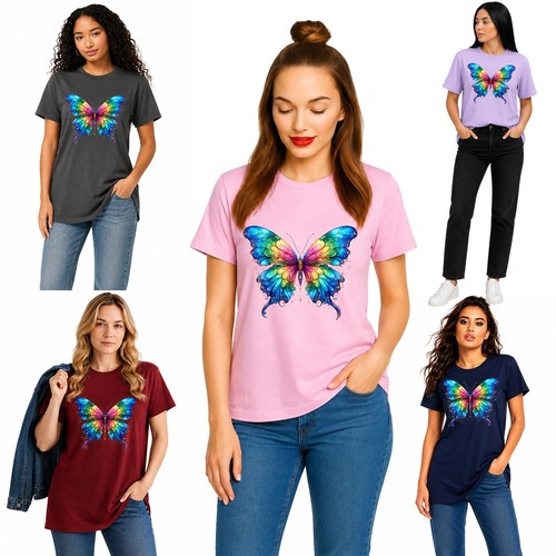 Ladies butterfly shirt - t-shirt,