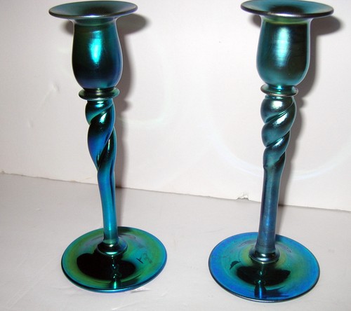 Antique steuben blue aurene - steuben,