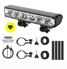 Light Bar E Bike Headlight Front Light Ultra-Bright LED 2800 Lumens USB Bicycle