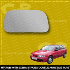 For Nissan Almera wing mirror glass 95-00 Right Driver side Spherical