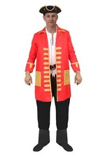 ADULTS RED AND GOLD PIRATE