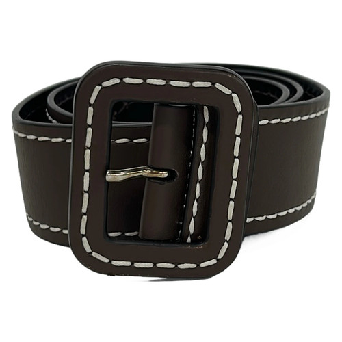 Prada dark brown leather - leather, belt