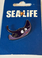 Sea Life Stingray Pin Badge On