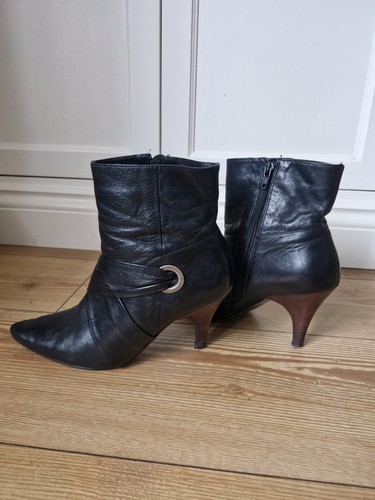 Barratts black leather boots - barratts,