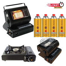 Portable Gas Stoves Outdoor Cooking Camping Fishing BBQ Grill Butane Canisters