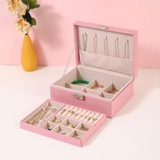2 Layer Pink Jewellery Box