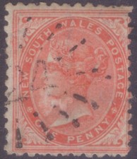 LOT #O311 - NSW - SG223f - 1d Orange - 1882-97