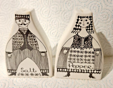 Turi Gramstad Oliver Salt & Pepper Set Figgjo Flint Norway 1960’s Monochrome A