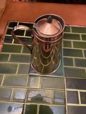 W.A.S. Benson Patent Insulated Copper Hot Water Jug 2 pints with enamel C1895