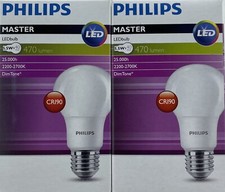 Philips Dim Tone LED ES GLS 5.5 = 40W 470lm E27 2200 - 2700k Dim to Warm 2 Pack