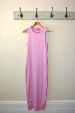PINK RIBBED ROUND NECKLINE
