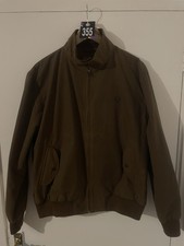 Fred Perry Harrington Waxed Made In England Brown Large Excellent Condition