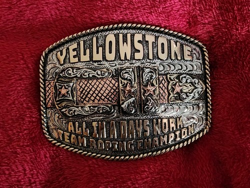 Rodeo trophy belt buckle - rodeo, team