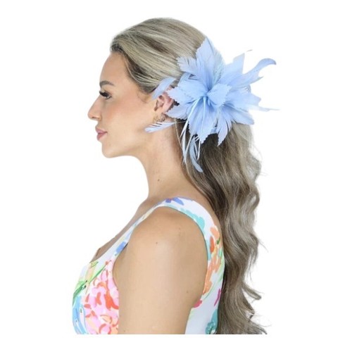 Ladies feather fascinator - ladies,