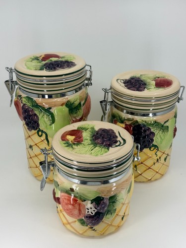 3pc vintage ceramic gourmet - ceramic,