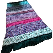 Striped Hippie Crochet Rug