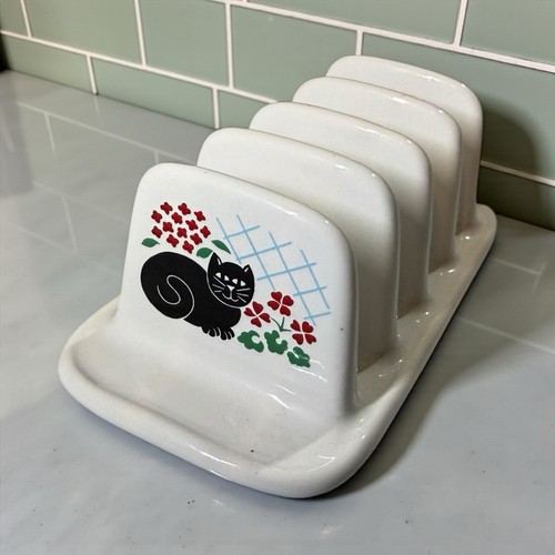 Sadler black cats toast rack - toast,