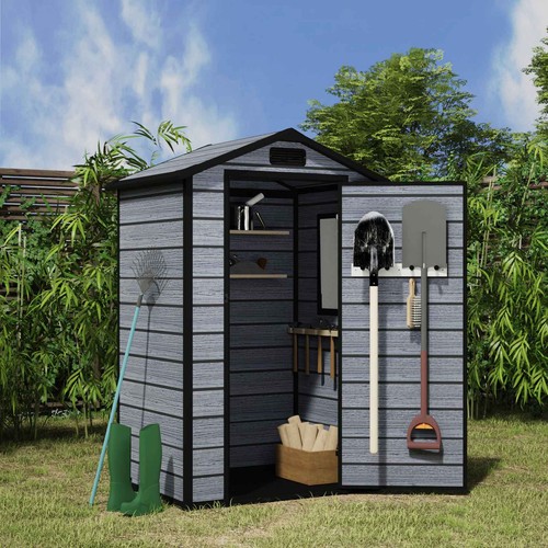 4x3ft plastic garden shed apex - 4x3ft,